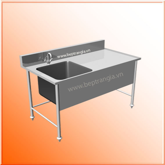 Bàn 1 chậu rửa có ray trượt