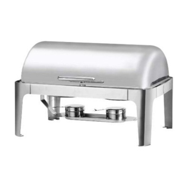 Nồi hầm buffet chữ nhật chân inox AT61363-2