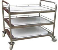 XE ĐẨY INOX 3 TẦNG